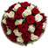 букет из красных и белых роз. Бишкек