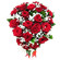 букет красных роз и гипсофилы. Бишкек